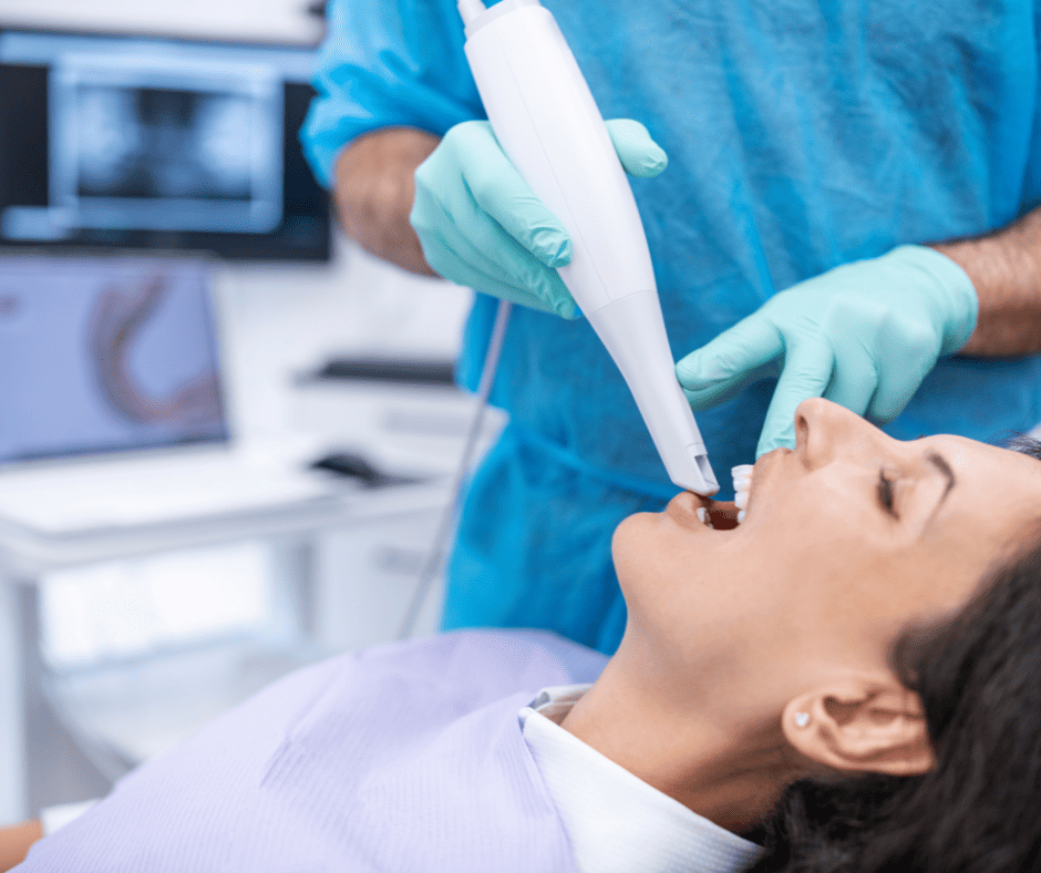 Brisbane CBD Dentist using digital scanner
